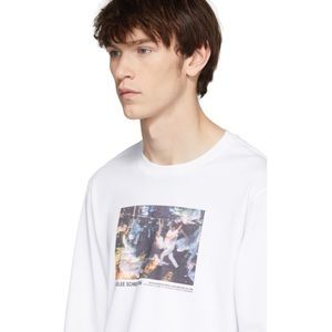 Helmut Lang White Carolee Schneemann Edition Event Print T-Shirt